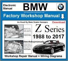 BMW Z Series Workshop Repair Service Manual Download